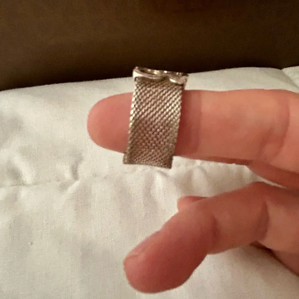 Tous Silver Mesh Ring with Silver Bear Motif - Picture 5 of 7